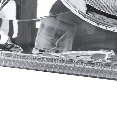 1993-1997 Ford Ranger Headlights Integrated H3 Projector Fog Light Chrome