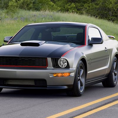 2005-2009 Ford Mustang LED Halo Factory Style Headlights Matte Black/Clear