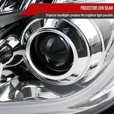2008-2012 Chevy Malibu LS LT LTZ Hybrid LED Bar Headlights LED Signal Chrome