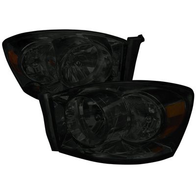 2006-2008 Dodge RAM 1500 2500 3500 Factory Crystal Headlights Smoke
