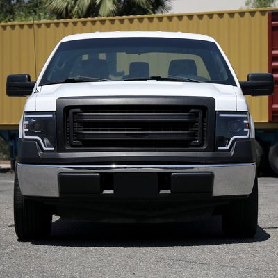 2009-2014 Ford F-150 Sequential LED Turn Signal Projector Headlights Smoke