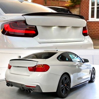 For BMW 4 Series F32 2014-2020 Trunk Lip Spoiler ABS Gloosy Black M Performance Look