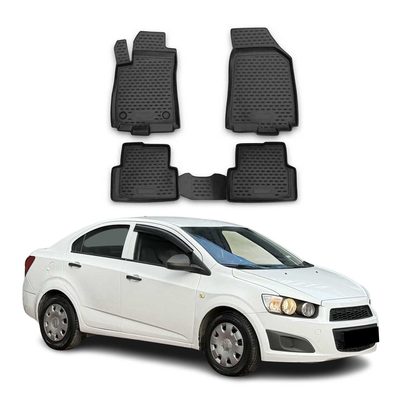 2012-2015 Chevrolet Aveo Sonic Floor Mats Liners Full Set All Weather