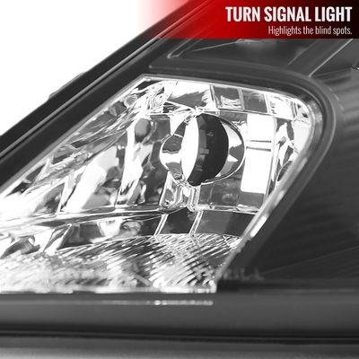 2000-2005 Toyota Celica Projector Headlights SMD LED Light Strip Matt Black