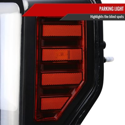 2017-2019 Ford F-250 F-350 F-450 F-550 LED C-Bar Headlights Signal Black