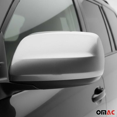 2008-2015 Lexus LX 570 Side Mirror Cover Caps Brushed Stainless Steel Silver 2 Pcs