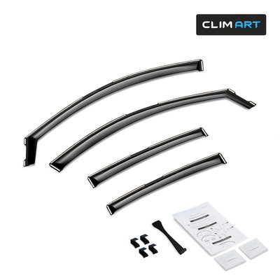 Clim Art Wind Deflectors for Nissan Sentra 2020-2025 In-channel Dark Smoke 4Pcs
