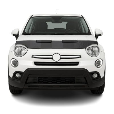 2016-2023 Fiat 500X Car Bonnet Mask Hood Bra Black Chequered 1 Pc