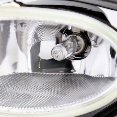 2008-2010 Honda Accord 2DR Coupe H11 Fog Lights Kit Chrome/Clear Lens