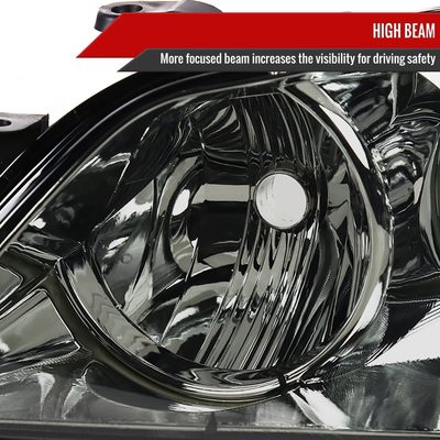 2001-2005 Lexus IS300 Factory Style Crystal Headlights Chrome/Smoke Lens