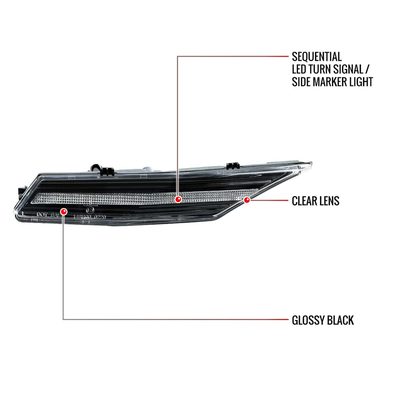 For Porsche Taycan 4S 2019-2025 LED Turn Signal Light With Seqeuntial
