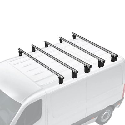 2014-2019 Ford Transit Connect L2 Roof Racks Cross Bars Set Gray 5Pcs