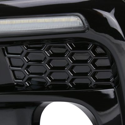 2018-2021 Subaru Impreza WRX STI LED Signal Fog Light Bezels Glossy Black