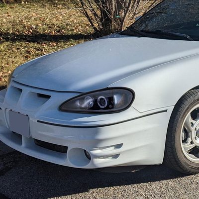 1999-2005 Pontiac Grand AM Dual Halo Projector Headlights Glossy Black/Smoke