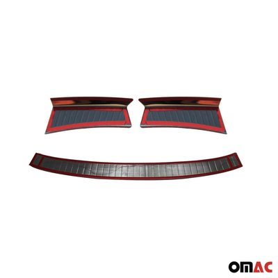 Rear Bumper Guard & Trunk Sill Cover Set for Ford Escape 2013-2016 Pre-FL Dark