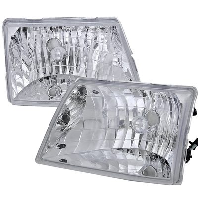 1998-2000 Ford Ranger Factory Style Crystal Headlights Chrome/Clear Lens