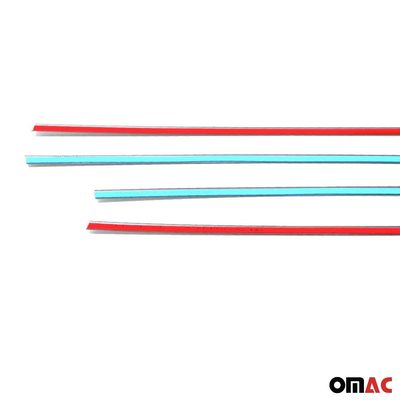 2011-2017 Nissan Juke Window Molding Trim Streamer Stainless Steel Silver 4 Pcs