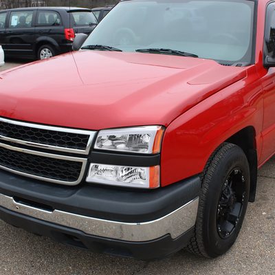 2002-2006 Chevy Avalanche/ Silverado LED Bar Headlights&Bumper Lights Chrome