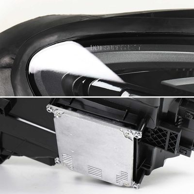 For Porsche Macan 95B.1 2015-2018 Matrix LED Projector Headlights DRL Non-Dynamic Black Clear Glossy Trim