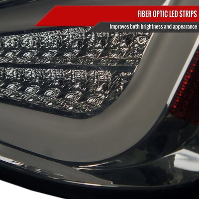 2011-2013 Scion tC LED Tail Lights Chrome Housing/Smoke Lens