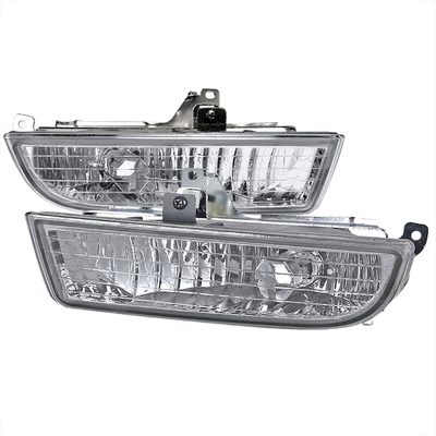 1997-2001 Honda Prelude H3 Fog Lights Kit Chrome Housing/Yellow Lens