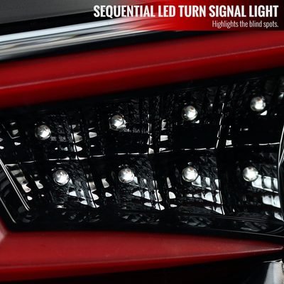 2012-2016 Scion FRS/ BRZ/ Toyota 86 LED Sequential Tail Lights Jet Black/Clear