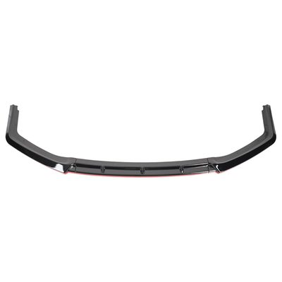 2017-2021 Honda Civic Si Glossy Black/Red Trim 3Pcs Front Bumper Lip Kit