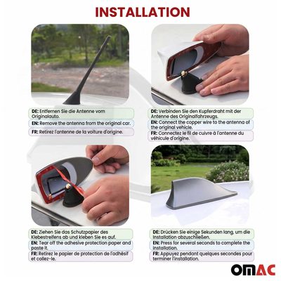 Nissan Rogue Car Shark Fin Antenna Roof Radio AM/FM Signal Dark Grey