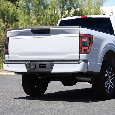 For Ford F-150 2021-2023 Full LED Tail Light Black Housing Clear Lens