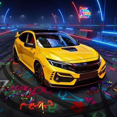 For Honda Civic 2016-2021 Full LED Projector Headlights Sequential DRL Black Smoked Lens Glossy