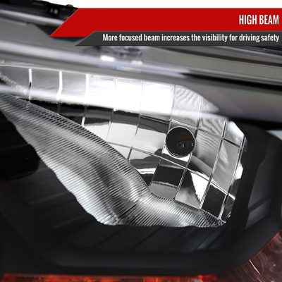 2019-2022 Ford Ranger XL XLT Factory Style Headlights Matte Black/Clear Lens