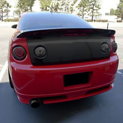 2005-2010 Chevy Cobalt Coupe LED Tail Lights & Reverse Lights Chrome/Red Smoke