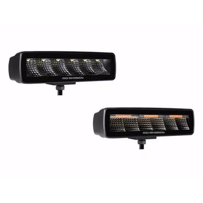 Barra SIXLINE 6" GR Blackout Series 2 Pares Spot