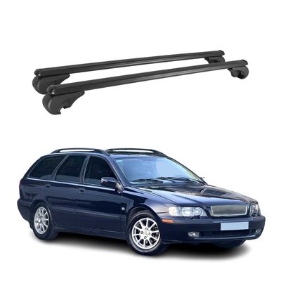 1999-2004 Volvo V40 Roof Rack Cross Bars Black