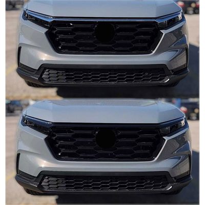 2023-2025 Honda CR-V Grille Overlay Gloss Black 3Pcs ABS Plastic