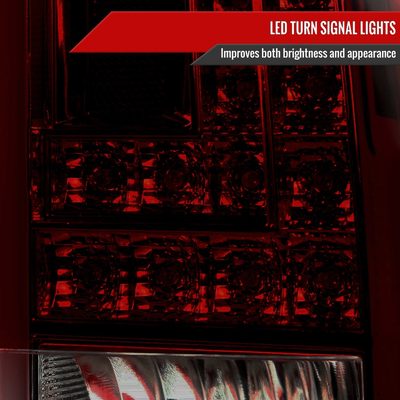 2015-2020 GMC Yukon/Yukon XL Denali SLE/SLT LED Tail Lights Chrome/Red Smoke