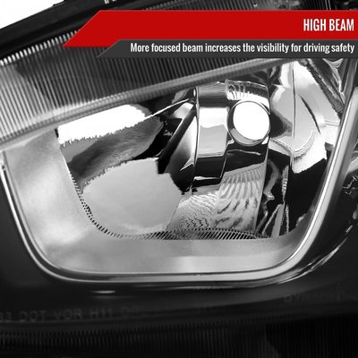 2016-2021 Honda Civic LED Strip Factory Projector Headlights Chrome/Clear