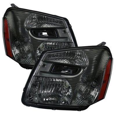 2005-2009 Chevy Equinox Factory Headlights w/Amber Reflector Chrome/Smoke