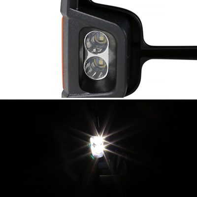 2014-2018 Chevy Silverado/GMC Sierra Heated Manual Chrome Towing Mirrors Amber