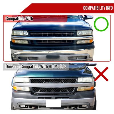 1999-2002 Chevrolet Silverado Chrome ABS V2 Honeycomb Mesh Grille
