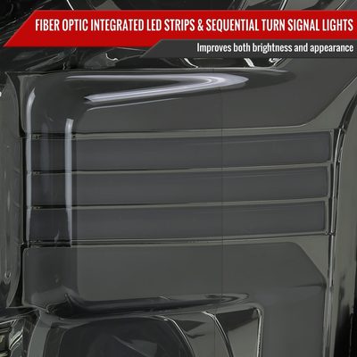 2015-2017 Ford F-150 LED Bar Projector Headlights Turn Signals Chrome / Smoked