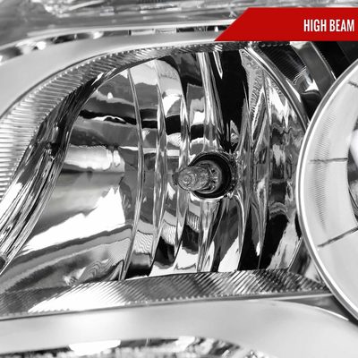 For Chevrolet Equinox 2010-2015 Driver Side Factory Style Headlight Chrome Housing Clear Lens