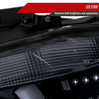 2012-2015 BMW F30 3 Series Sedan Dual U-Bar Headlights LED Signal Lights Smoke