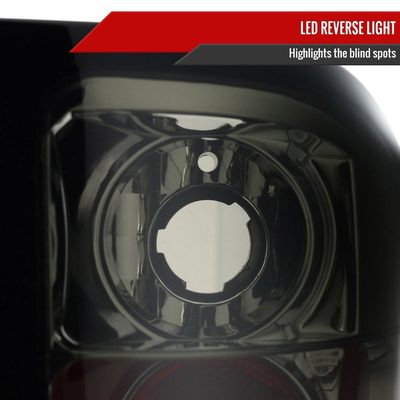 2007-2014 Chevrolet Silverado LED Tail Lights Chrome Housing/Smoke Lens