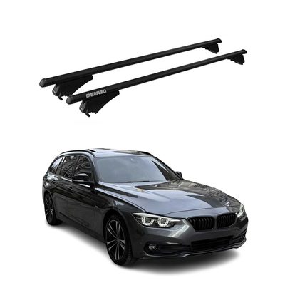 2012-2019 BMW 3 Series F31 Wagon Roof Rack Cross Bars Black