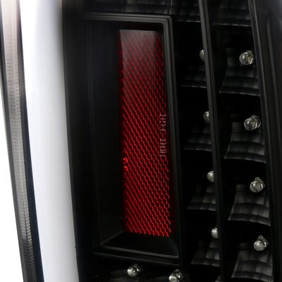 2015-2020 Chevy Tahoe/Suburban LS LT LTZ LED Tail Lights Matt Black/Clear