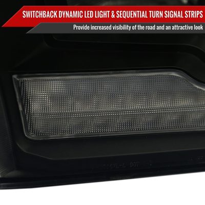 2009-2018 Dodge RAM 1500/ RAM 2500 3500 Dual LED Bar Factory Headlights Black