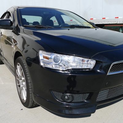 2008-2015 Mitsubishi Lancer EVO Projector Headlights SMD LED Light Chrome