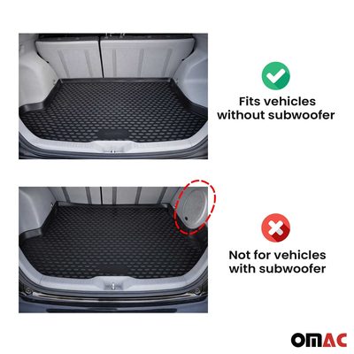 2009-2010 Pontiac Vibe 2.gen Floor Mats & Cargo Liner Full Set All Weather Black