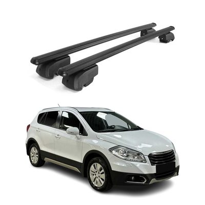 2014-2021 Suzuki SX4 S-Cross Roof Rack Cross Bars Black